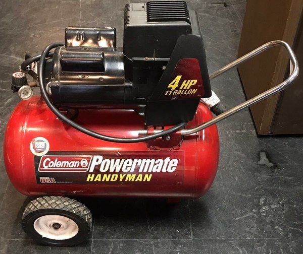 coleman powermate air compressor 4 gallon