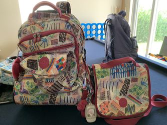 Kipling rolling backpack with lunchbox Thumbnail