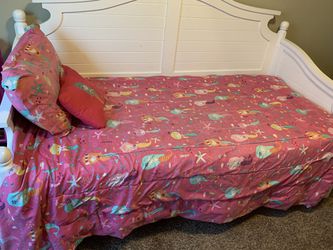 Mermaid decor and comforter set with sheets and two curtain sets. Thumbnail