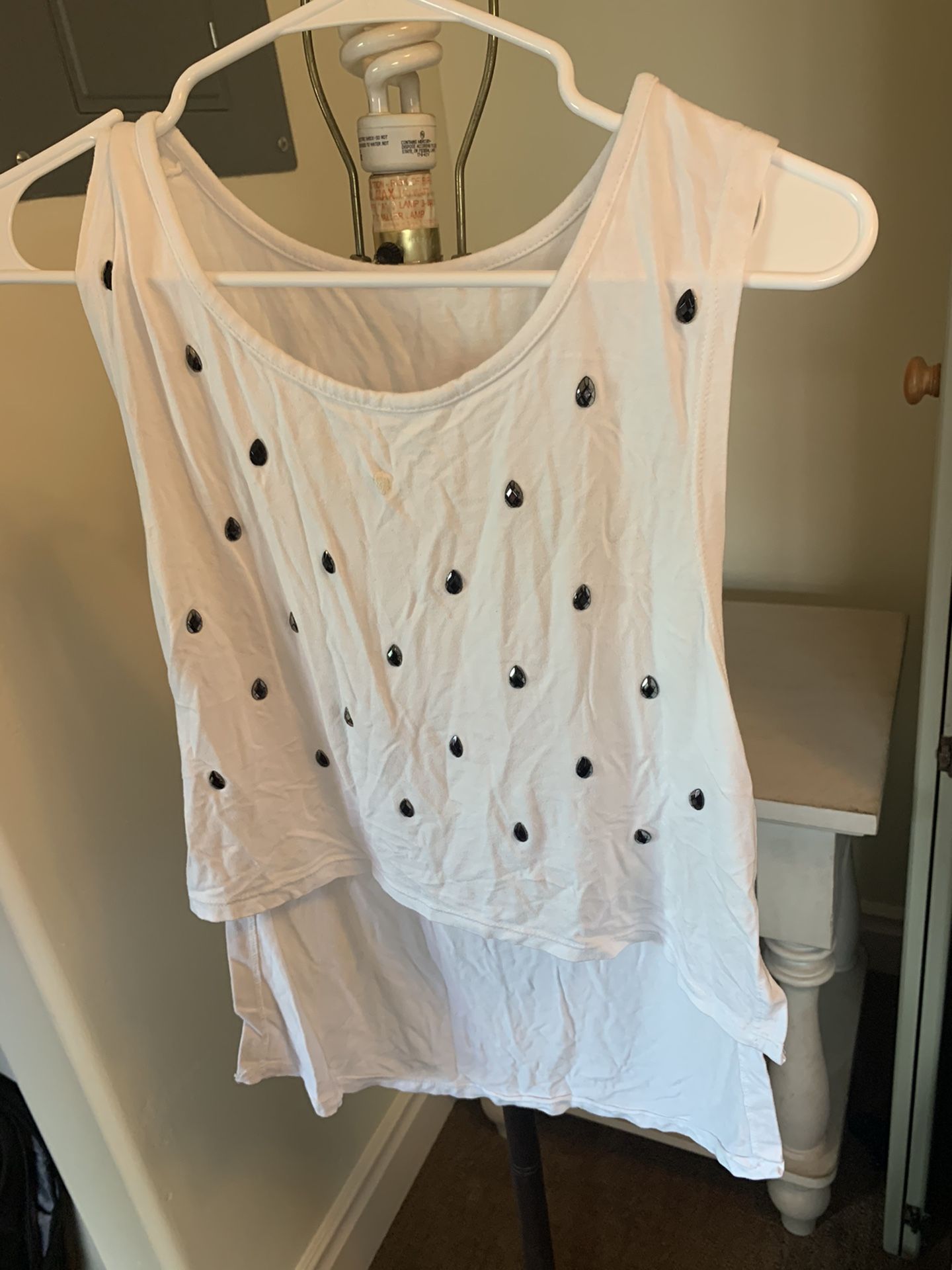 White casual blouse
