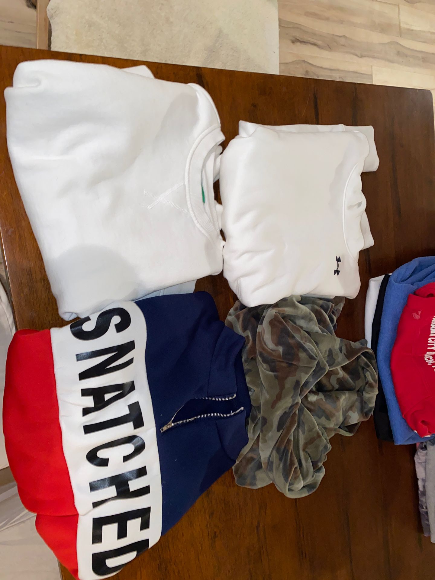 size S sweatshirts