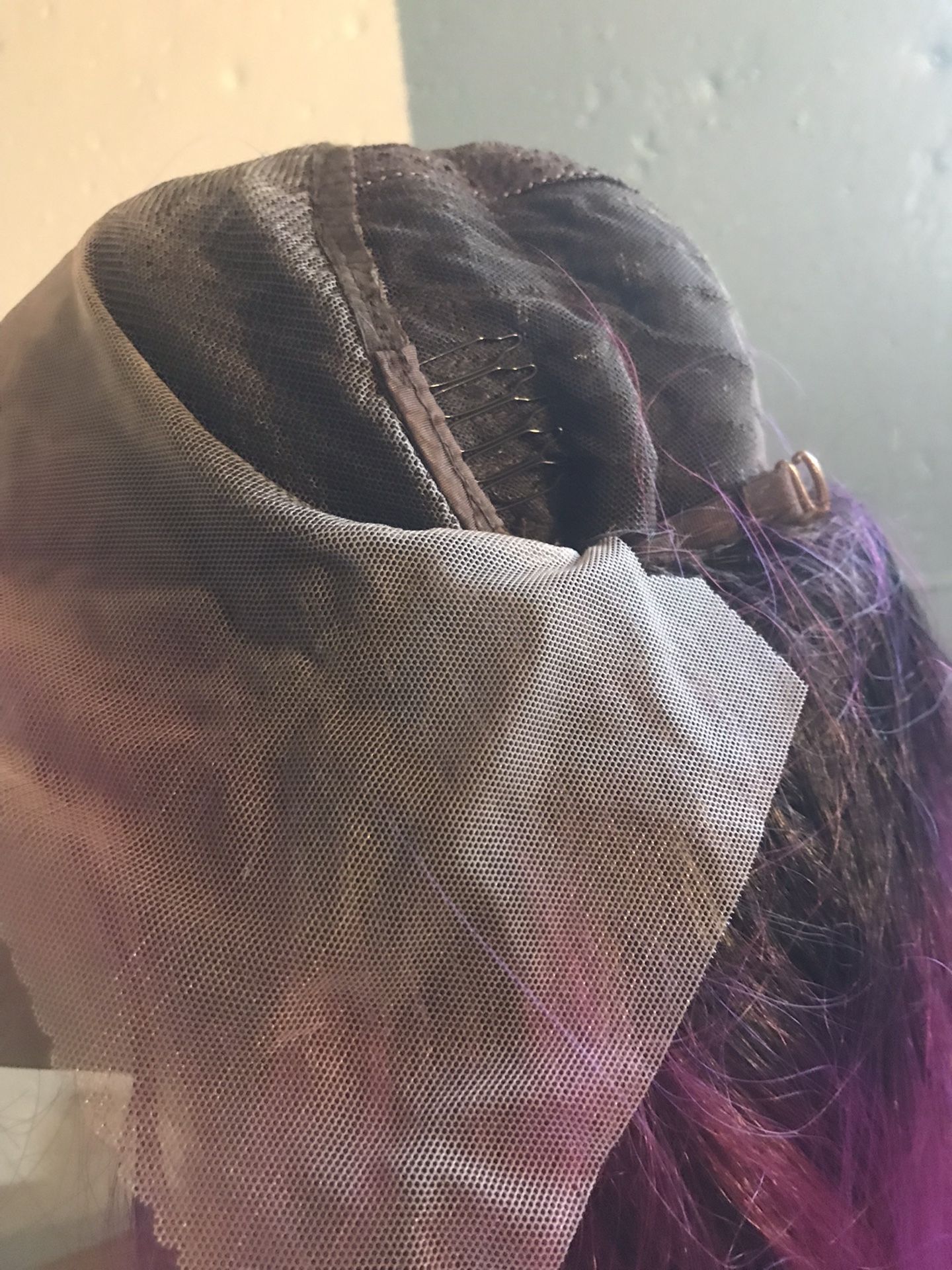 Black to Purple Ombre Full Lace Wig