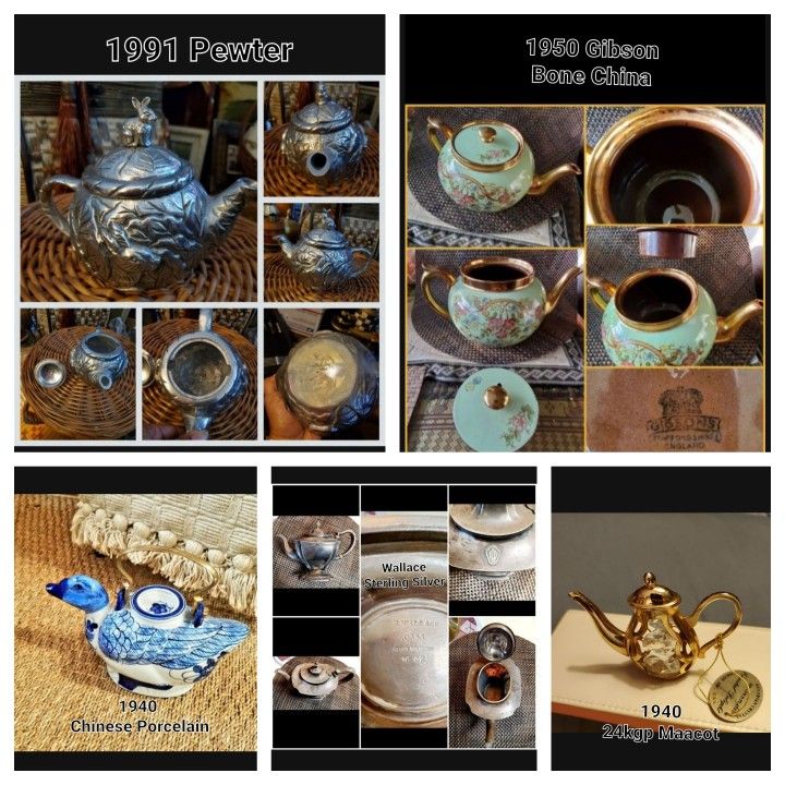 Inventory Of Collectable Vintage Teapots