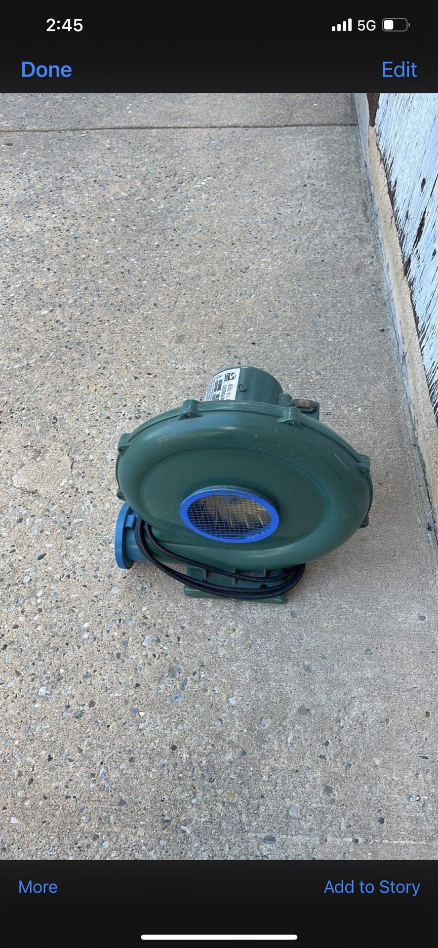 Bouncy House Blower Motor