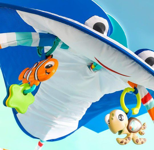 Bright Starts Disney Baby Finding Nemo Mr. Ray Ocean Lights & Music Gym, Ages Newborn +

