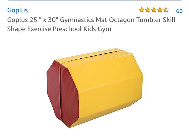 New 25 " x 30" Gymnastics Mat Octagon Skill Shape Exercise Preschool Kids Gym 