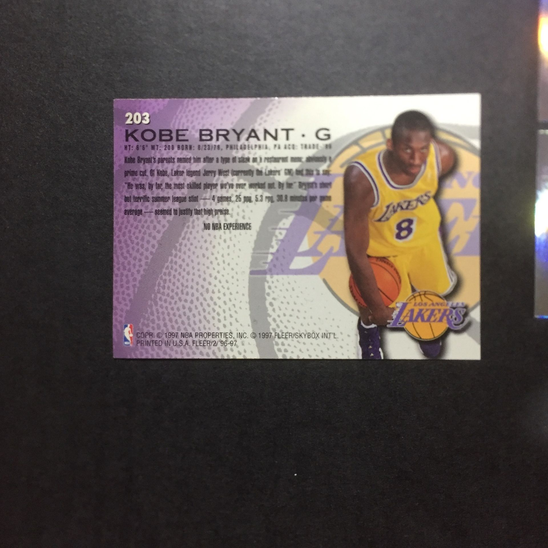 Kobe Bryant ROOKIE