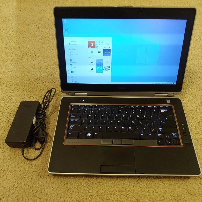 14" Dell Laptop - Intel Core i5 2.96ghz Cpu, 8gb Ram, 200gb HD, Windows 10, Backlit Keyb, Office, Extended Battery, HD3000 Gpu, NFC, HDMI