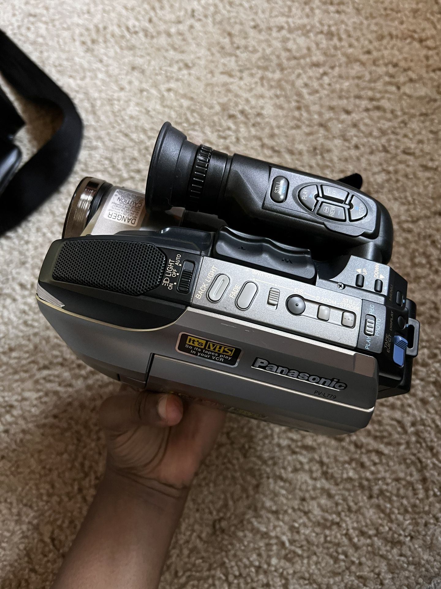 Panasonic VHS palmcorder with photoshot