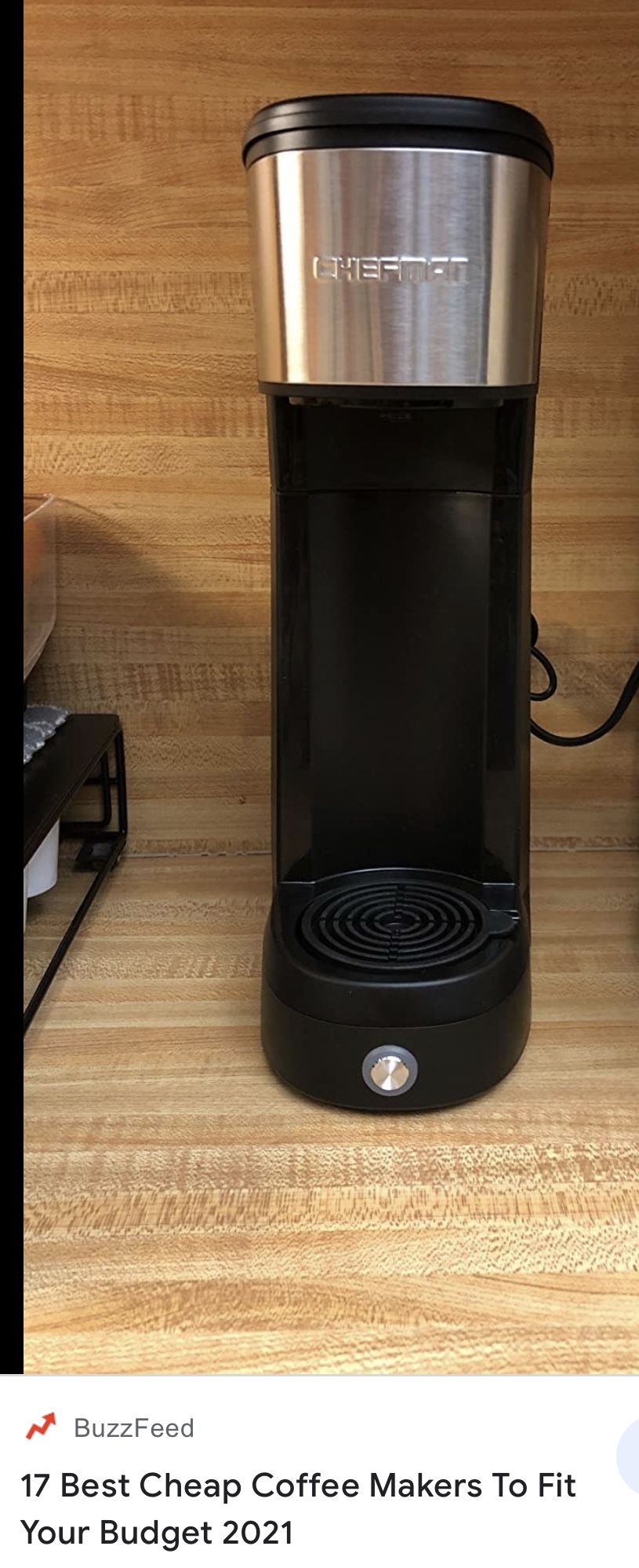 Chefman Single Serve Coffee Maker