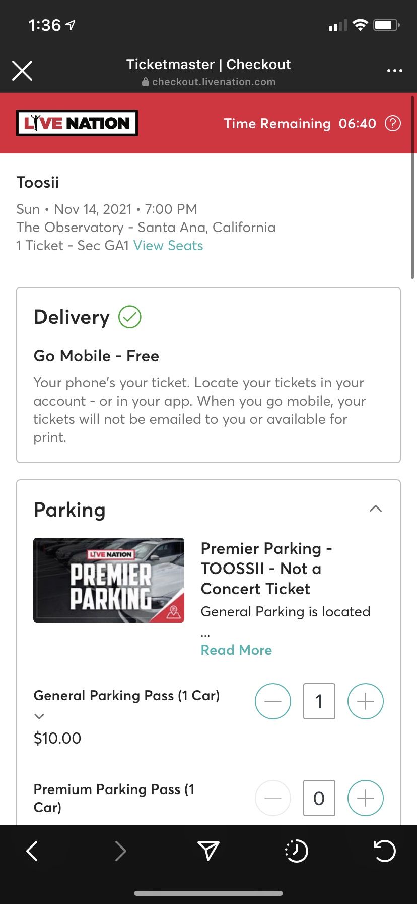 Toosii Concert Tickets