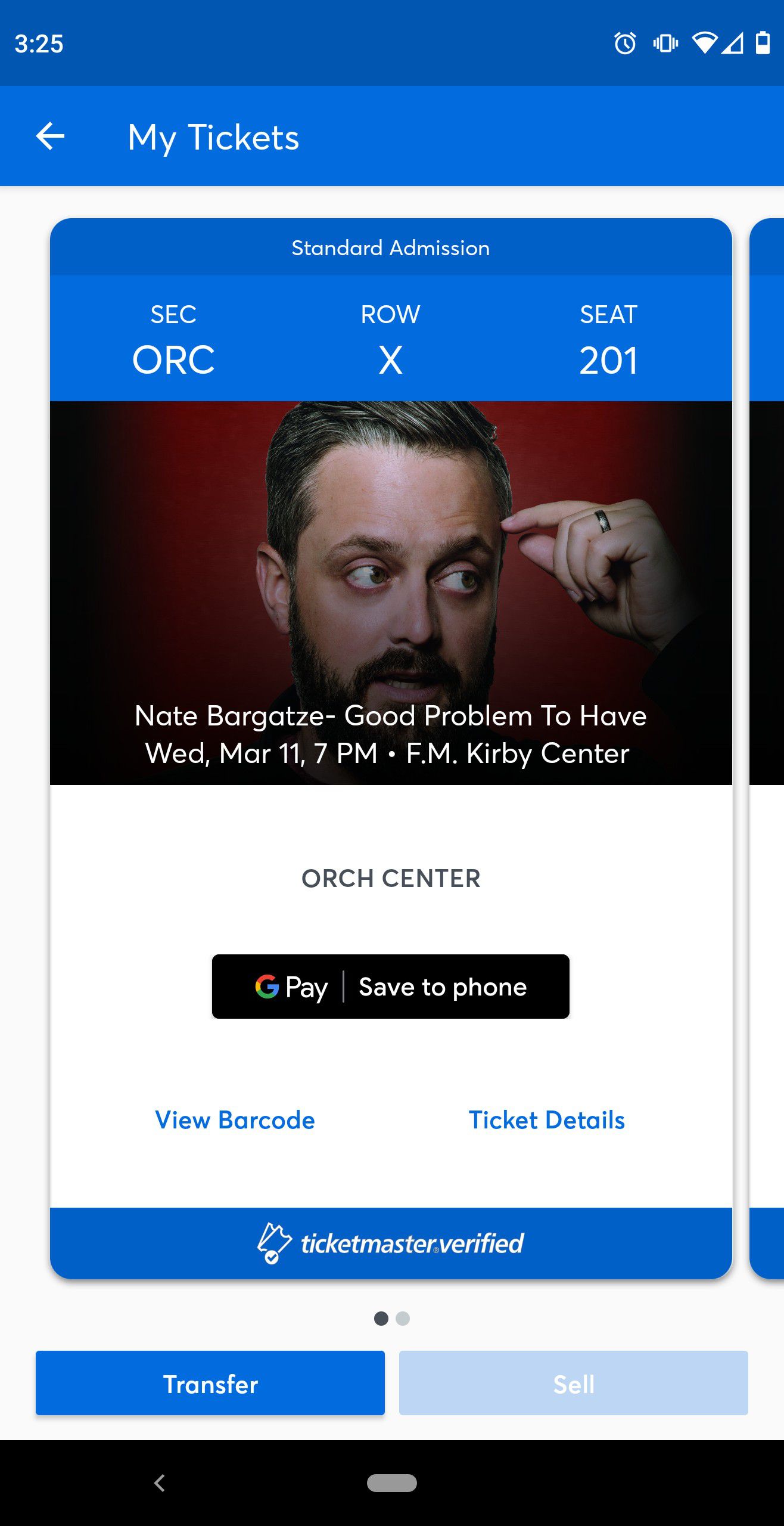 2 tickets to this awesome comedian! GREAT seats. Asking what I paid.