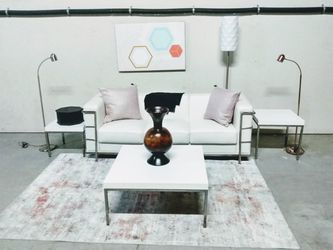 All white living room furniture Thumbnail