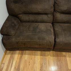 3 Piece Reclining  Couch With Chaise Thumbnail