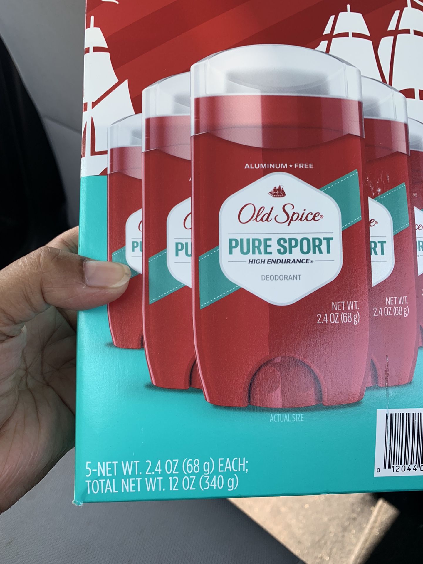 5 Old Spice Deodorant Pure Sport Net Weight 2.4oz High Endurance