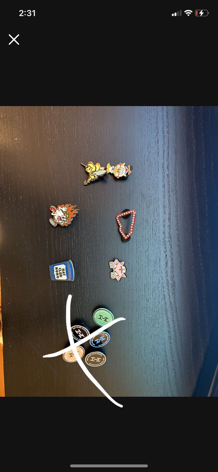 FITTED PINS