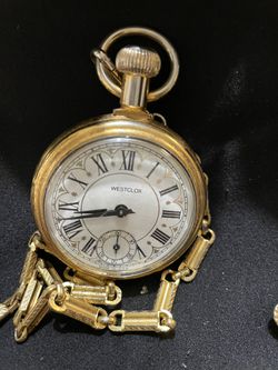 ALLIGATOR JEWELRY GROUP WITH OWL AND POCKET WATCH  Thumbnail