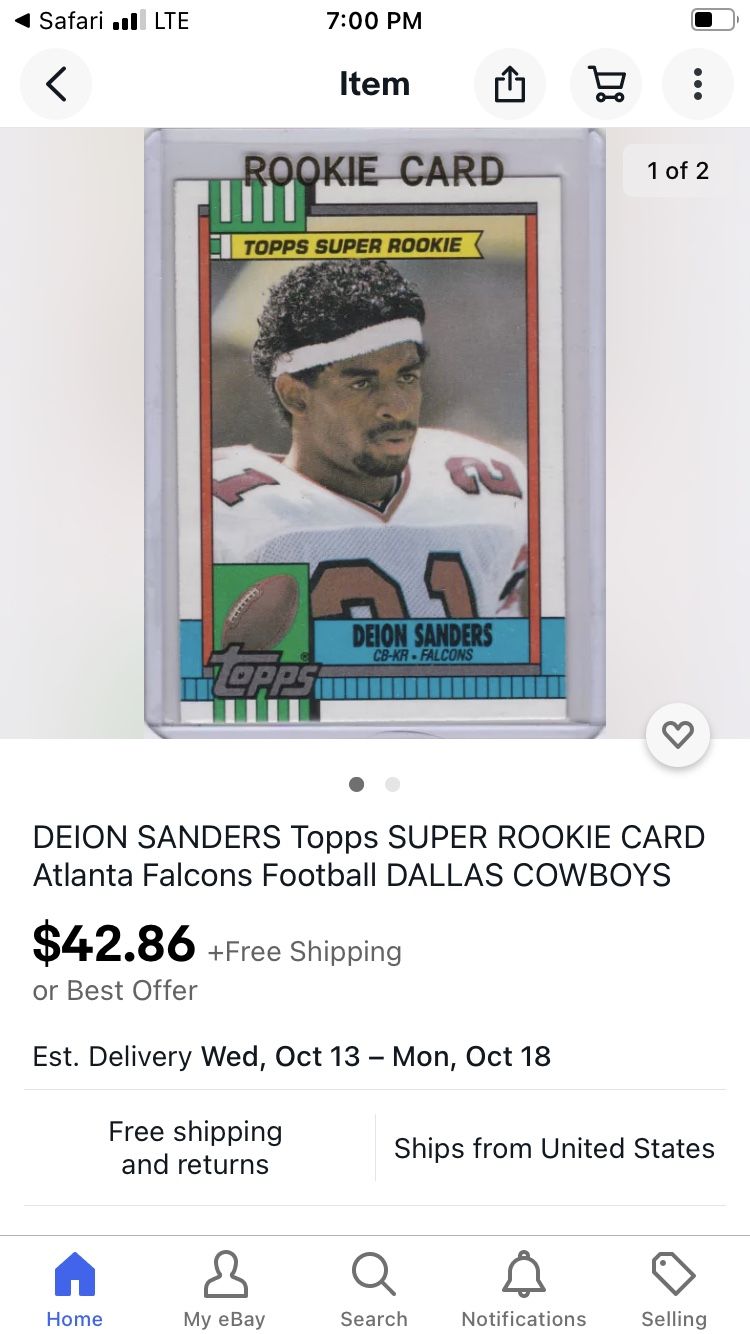 Deion Sanders Cards