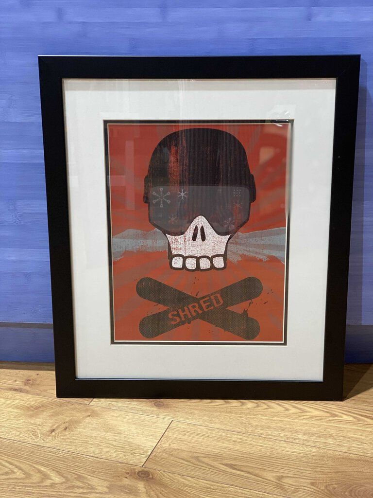 Custom Framed Art | Sarah Adams | Skull "Shred"