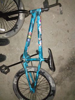Blue Camo BMX Bike Thumbnail