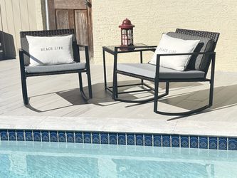 Outdoor Furniture Set/outdoor Patio Chairs/outdoor Rocking Chairs/patio Furniture/balcony Set/patio Set/muebles De Patio Balcon Terraza/sillas D Patio Thumbnail