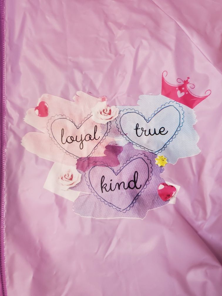 DISNEY PRINCESS PURPLE & PINK RAINCOAT!