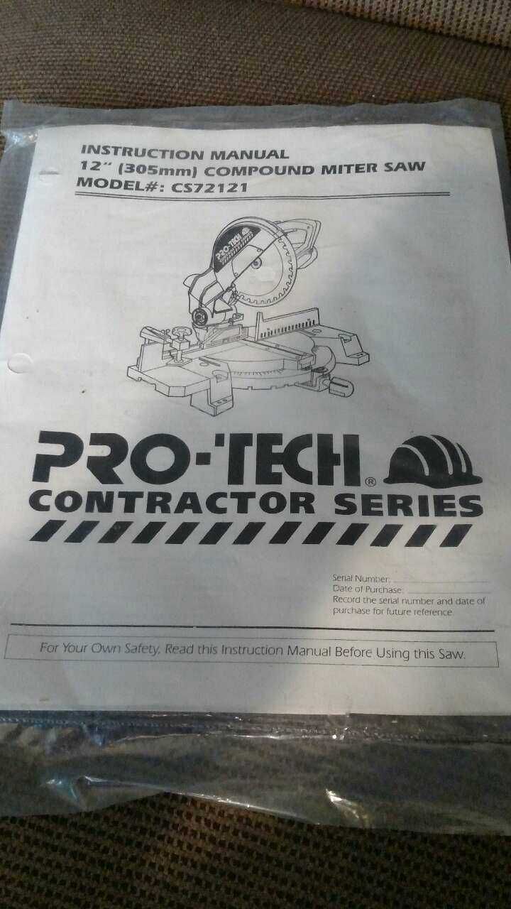 Pro-tech Contractor Series compound miter saw