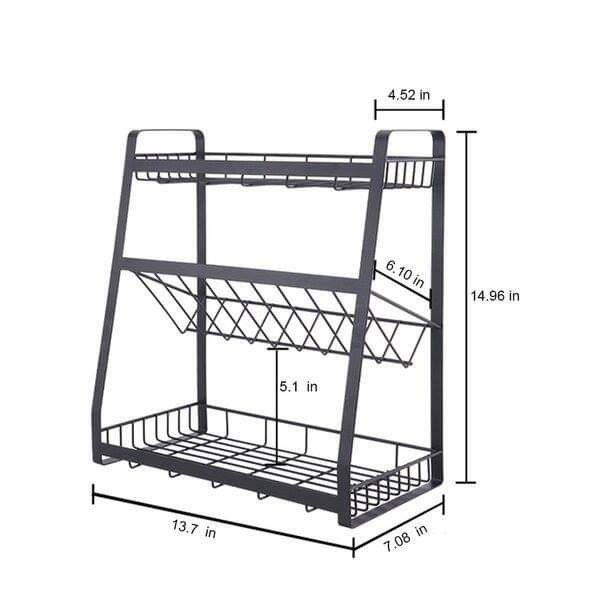 Condiments Tray, 21 Jar Spice Rack