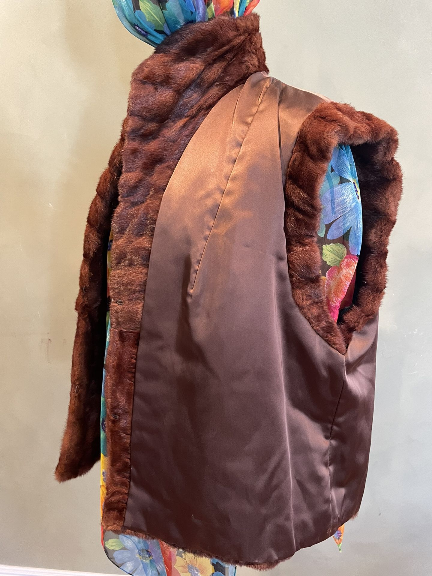 Real Fur Vest Size M/L