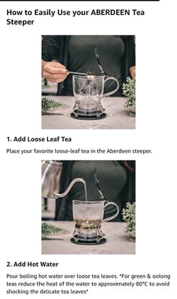 PERFECT TEA MAKER Tea pot with coaster, Tea Steeper, Easy Tea Infuser, 17.7 oz. 525 ml, EASY CLEAN Tea Steeper, BPA-Free - BLACK teapot Thumbnail
