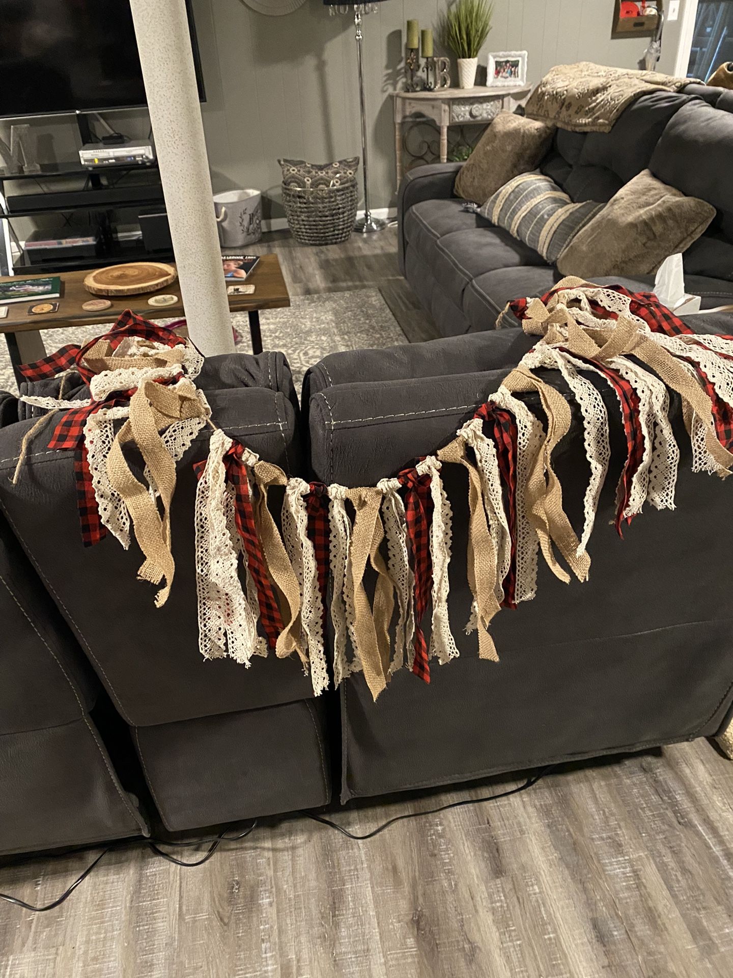 Buffalo plaid decorations for a shower or a birthday party or anything occasion