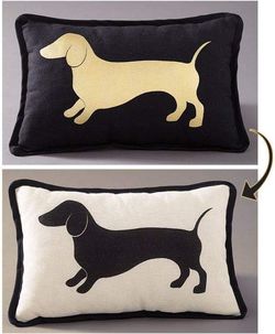 Dog Cat Design Pillows Couch Cushion Pet Lovers Reversible Thumbnail