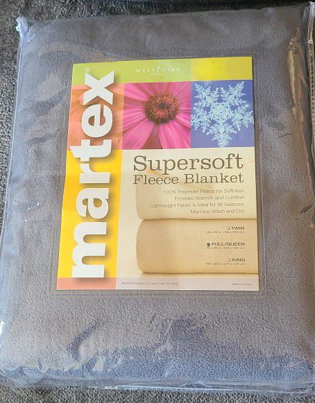 MARTEX SUPERSOFT FLEECE BLANKET - BRAND NEW