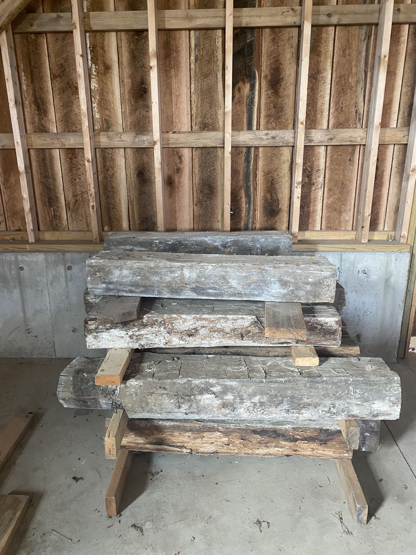 Hand hewn Logs
