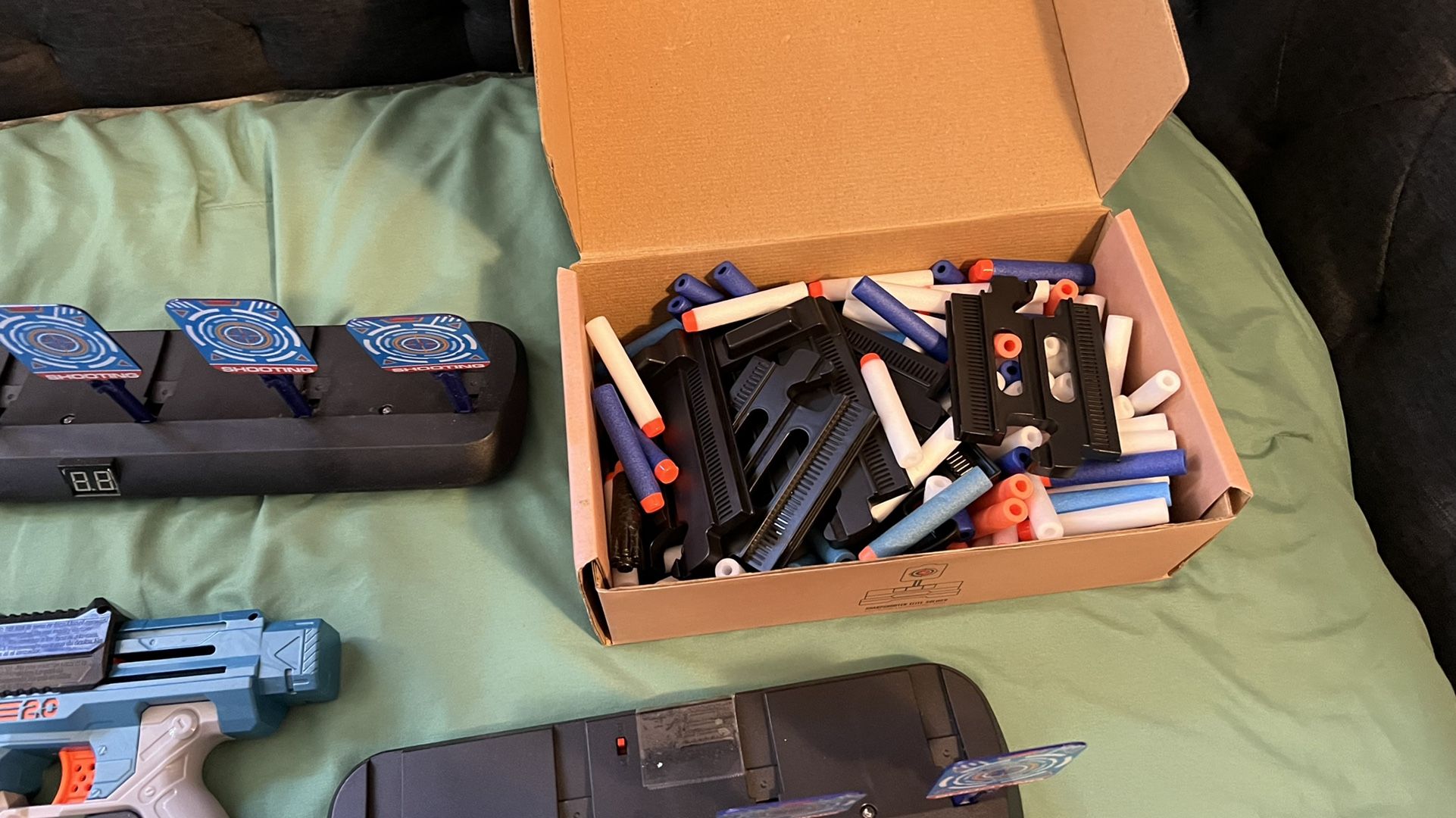 Nerf Guns And Shoot gun Plus Target Practice And Bullet Darts