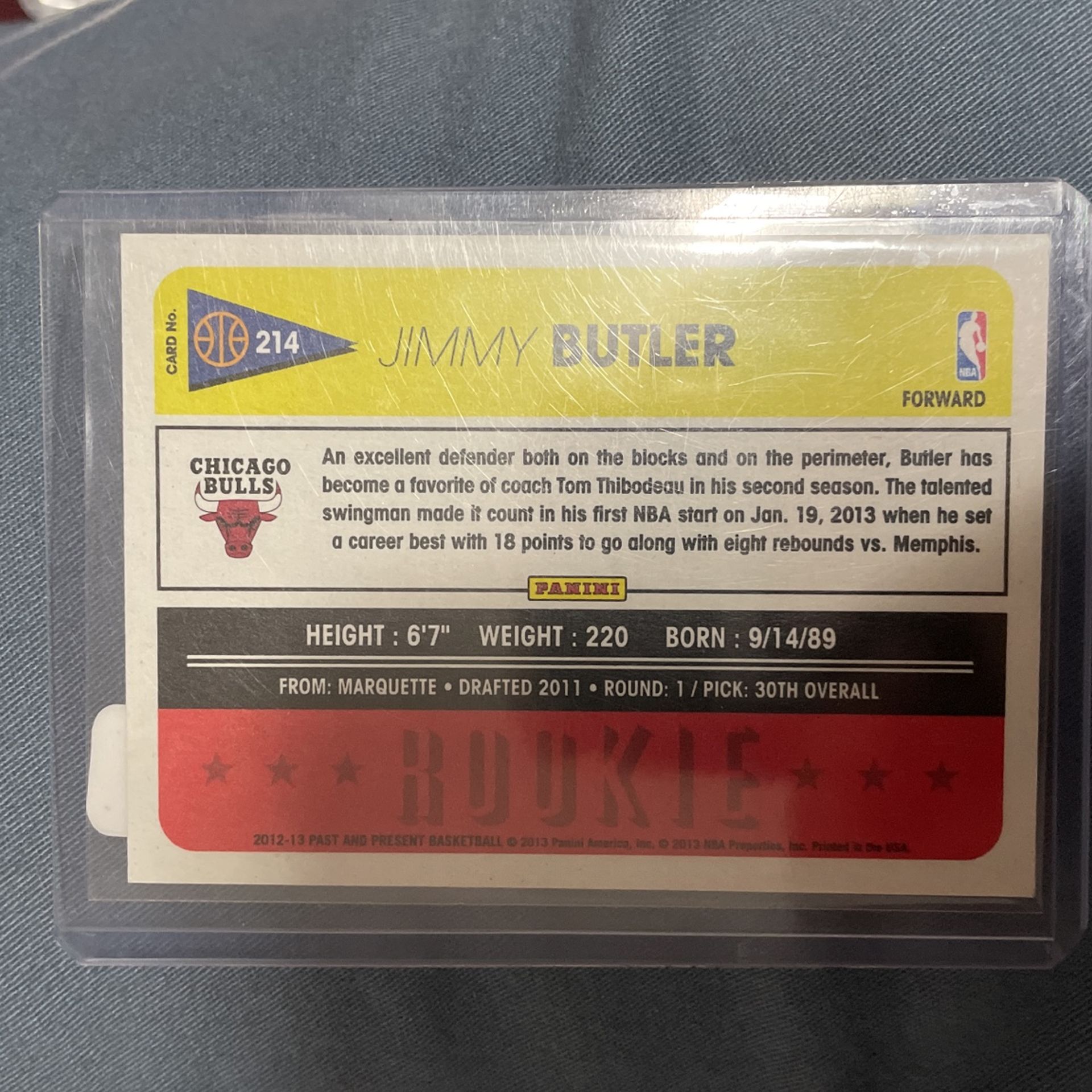 Jimmy Butler Past N Present Rookie Card