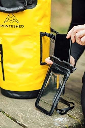 Monteshed Dry Bags Waterproof | Dry Backpack | Kayak Dry Bag | 20L Waterproof Bag for Boating | Dry Sack | Kayak Accessories | Gratis Waterproof Phone