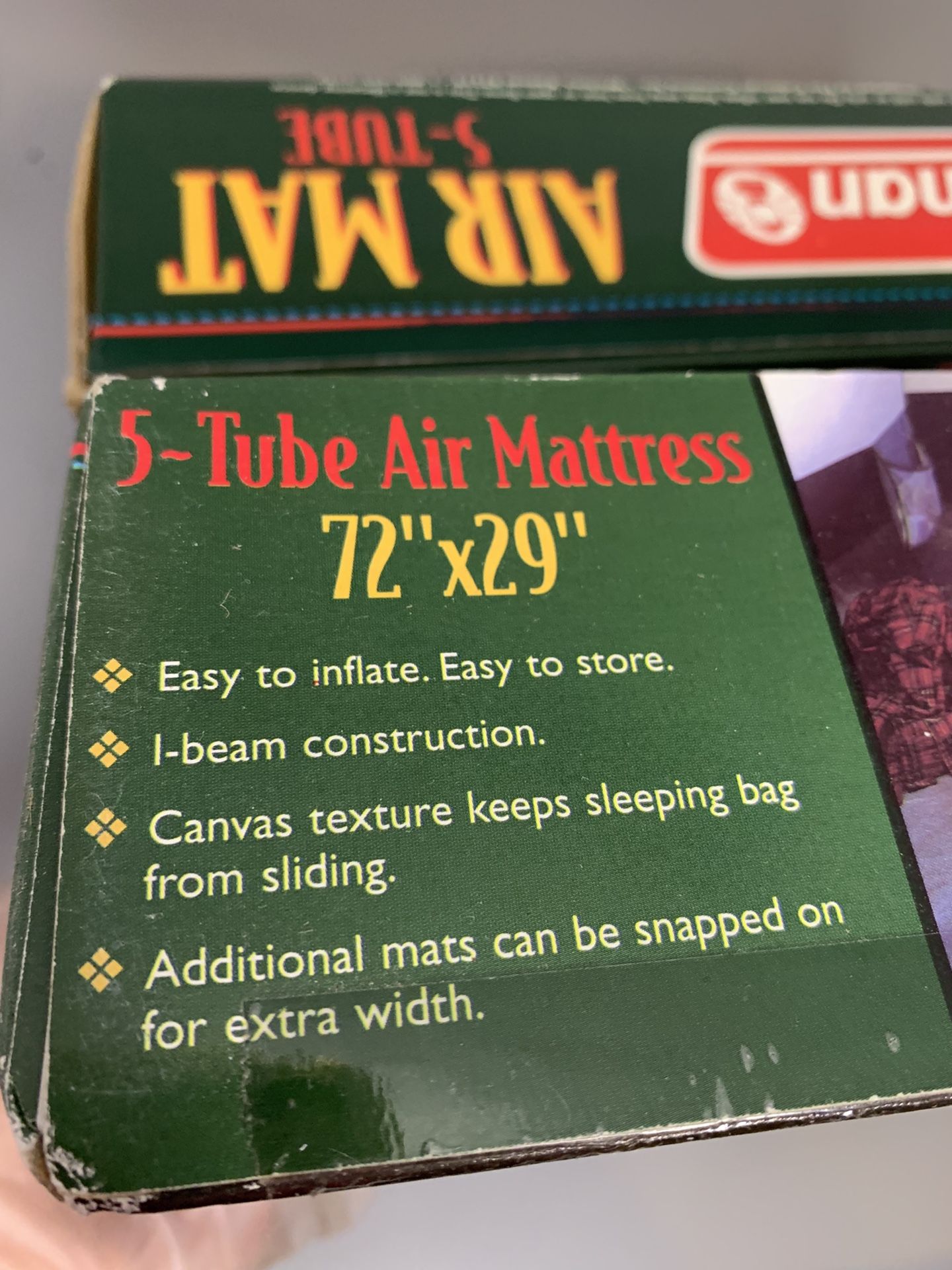 VTG 2 New NOS Coleman Air Mat Single Mattress Camping Camp Outdoor Hiking Twin