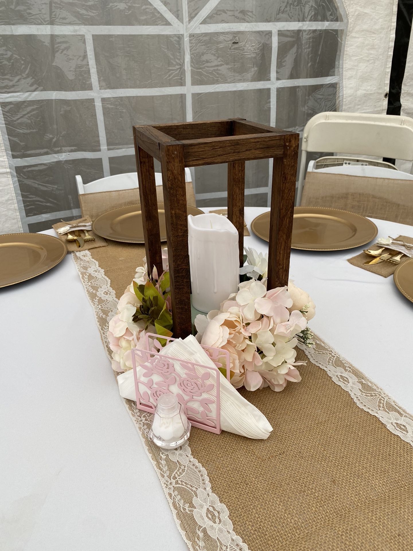 Wood Centerpieces