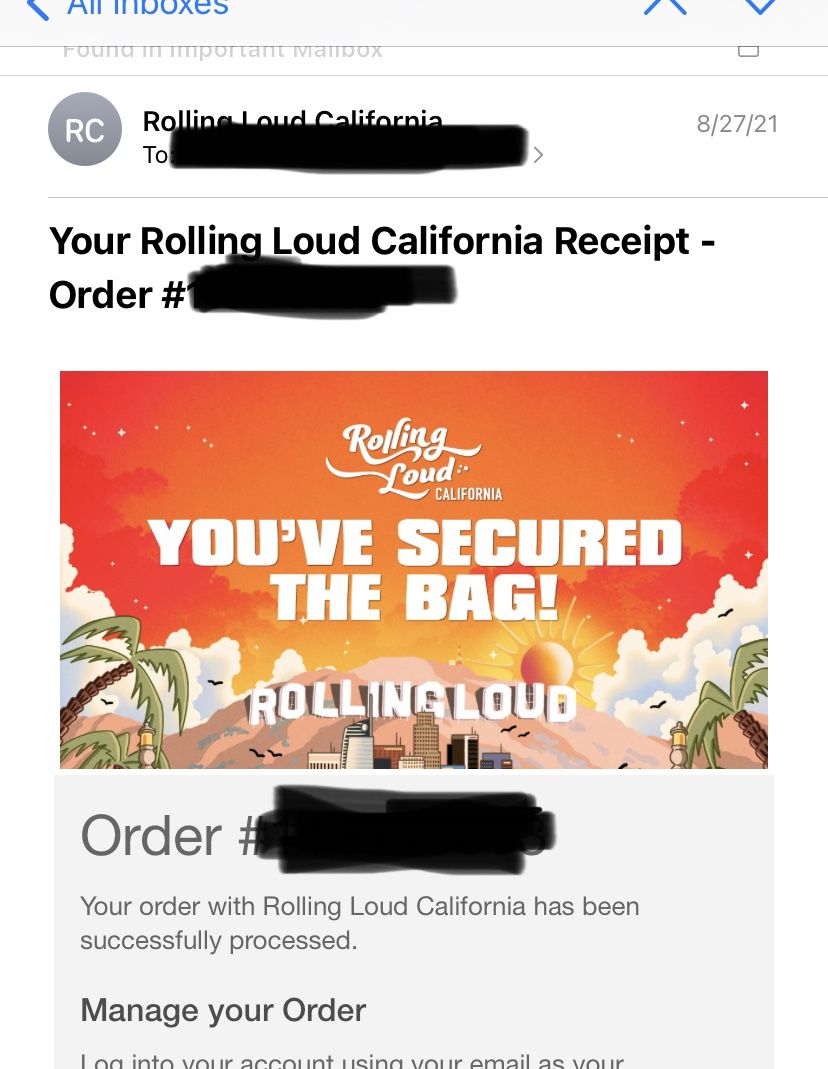 Rolling Loud SoCal SATURDAY & SUNDAY Ticket