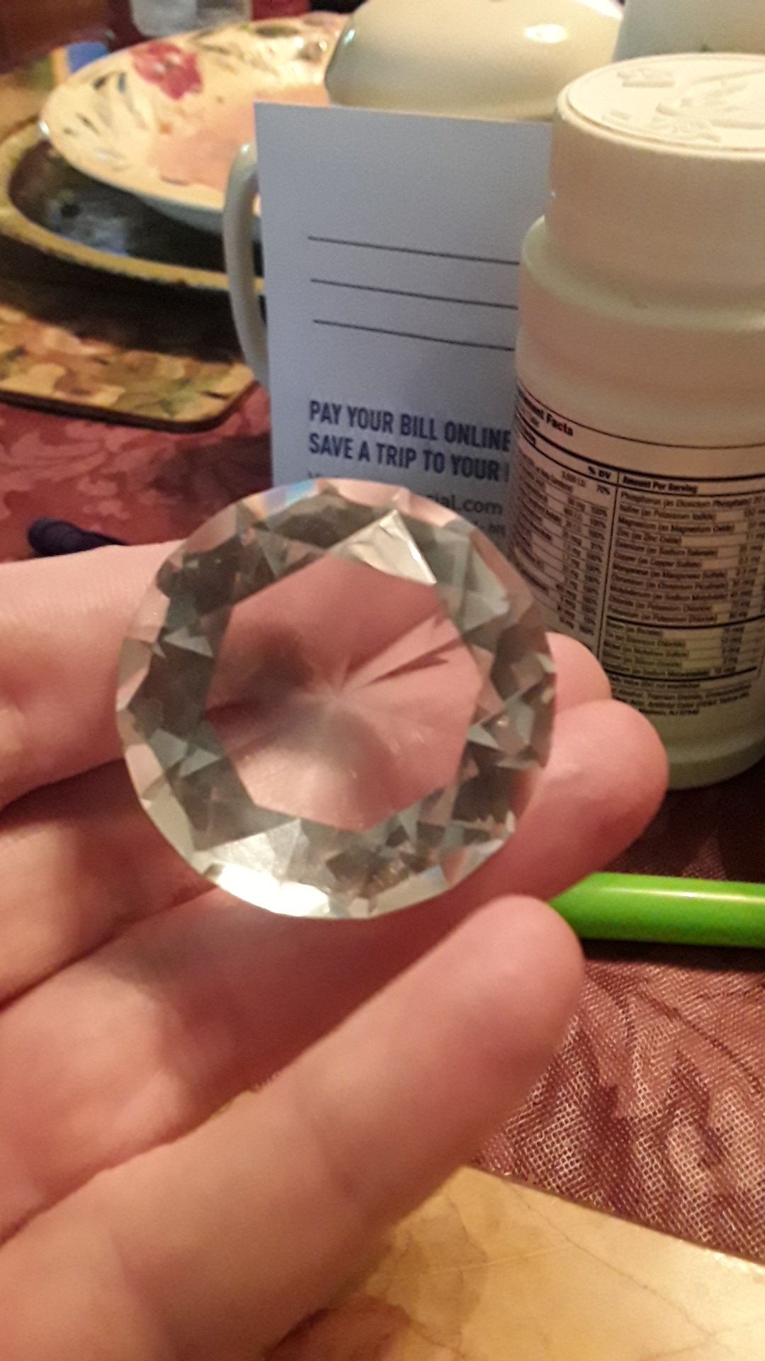 Glass paperweight
