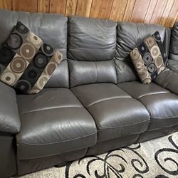 Orignal Leather Sofa Set Include Table Set  Thumbnail