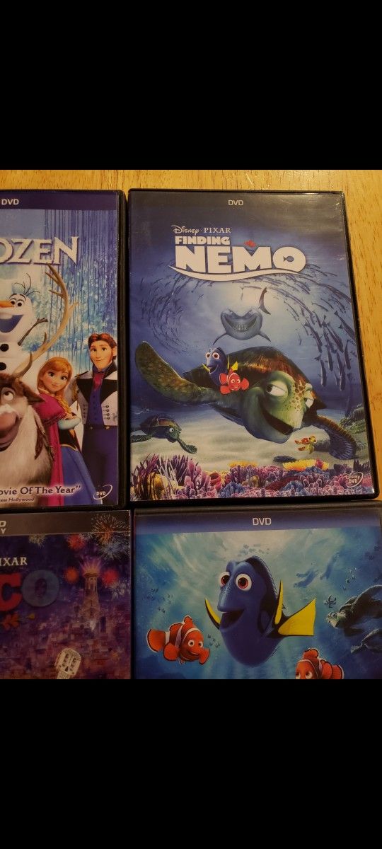 6 Different Disney animated movies