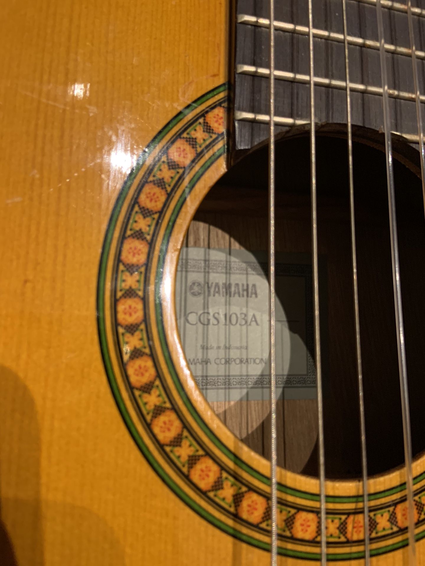 Yamaha Guitar (Model CGS103A, $100)