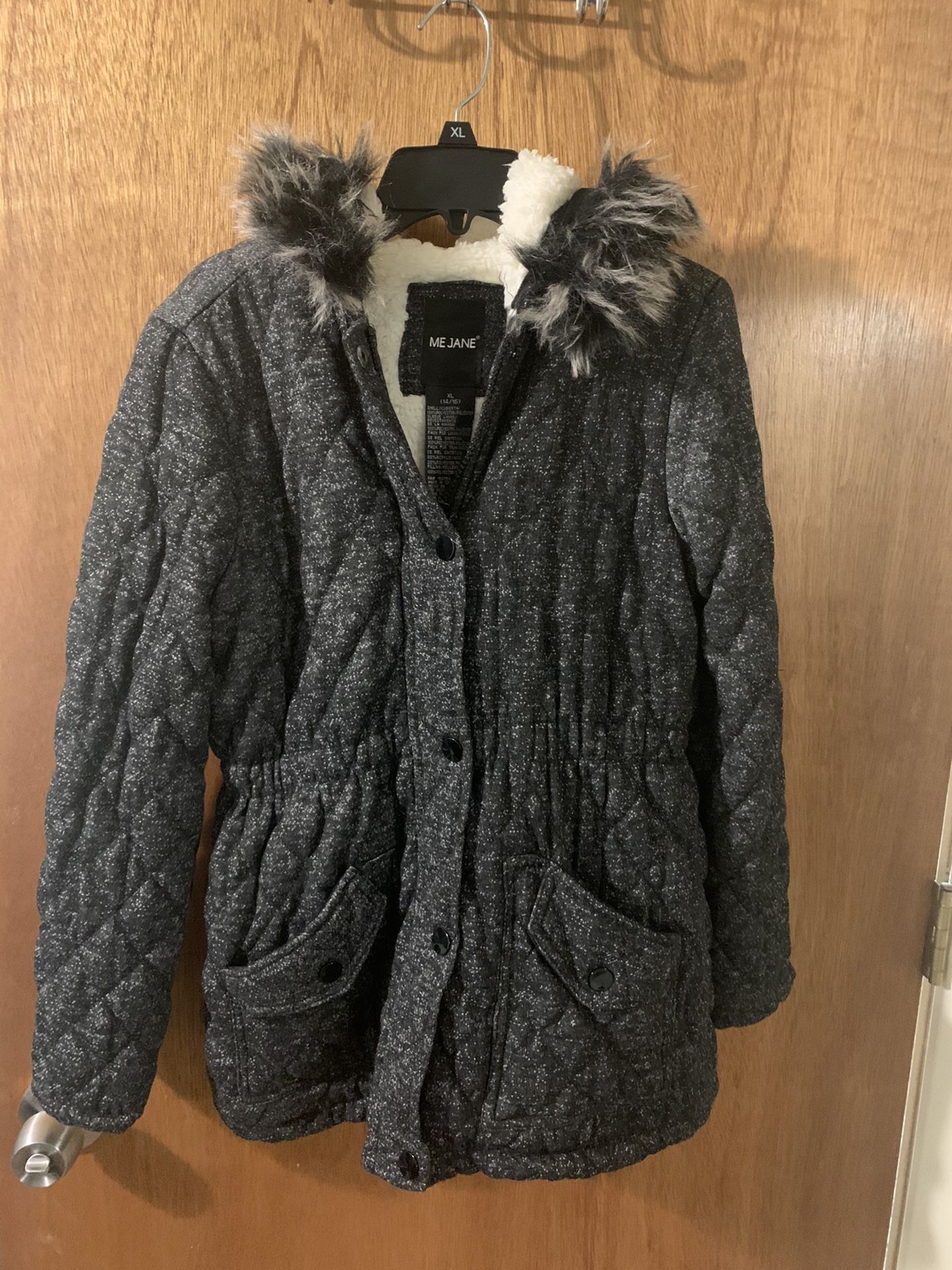 Girls Winter Coat W/Sherpa Lining and Hood