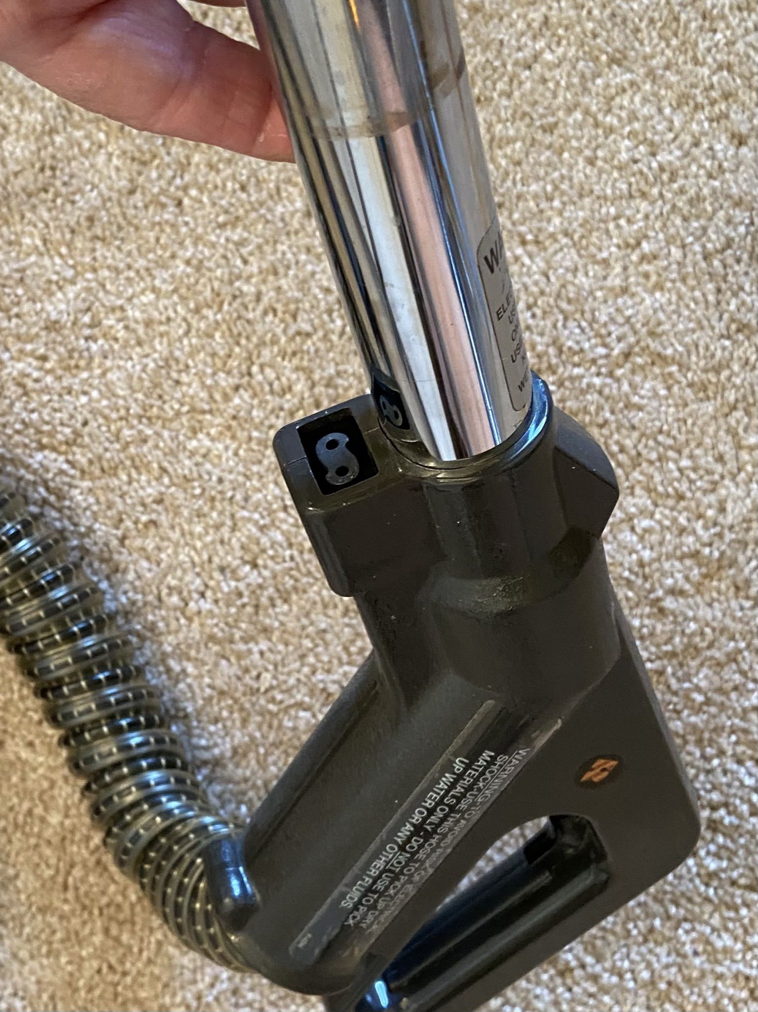 Rainbow E-series Vacuum Hose And Nozzle Hook-up