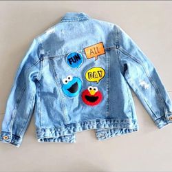 Zara Kids x Sesame Street Denim Jacket Thumbnail