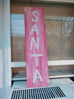 Simple Christmas Signs..... Hand Made And Painted Thumbnail