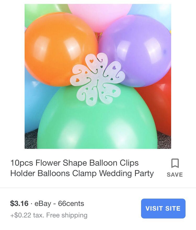 Balloon decoration strip