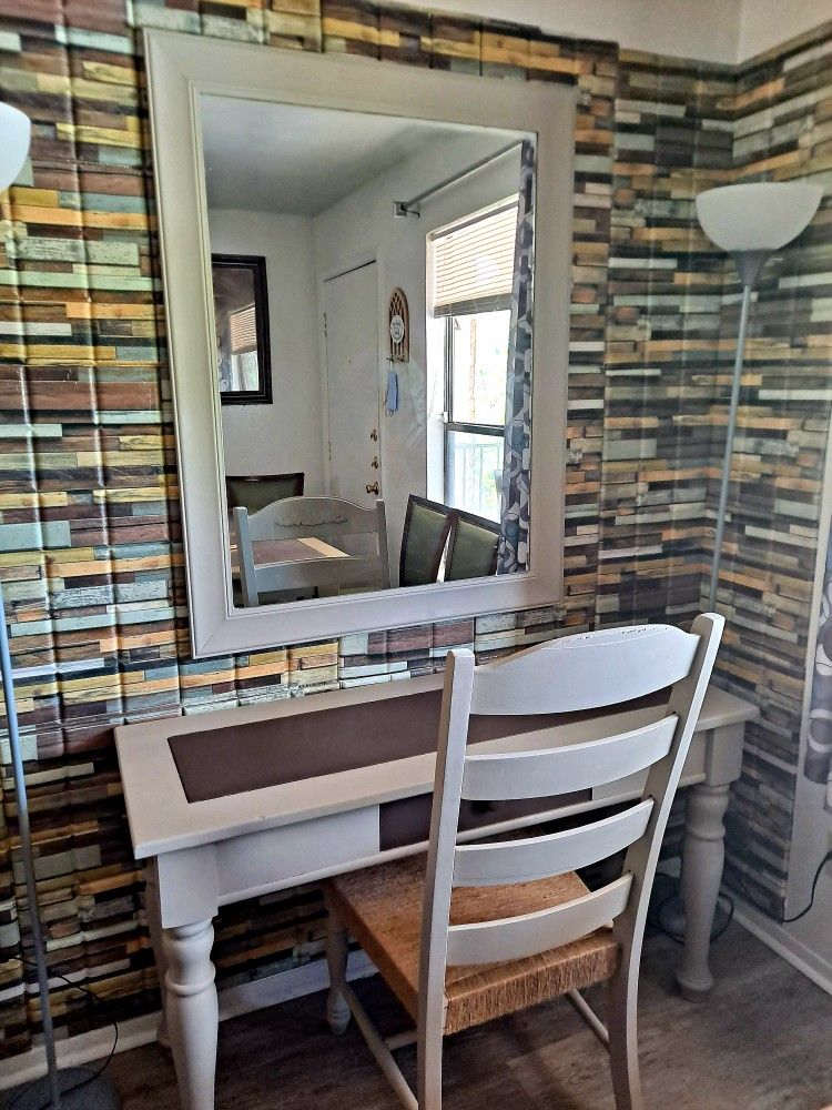 Console Table With Chair And Mirror